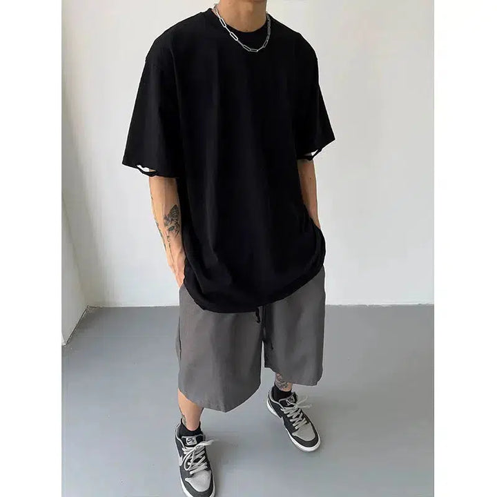 Bottoming Oversized Cotton T-Shirt