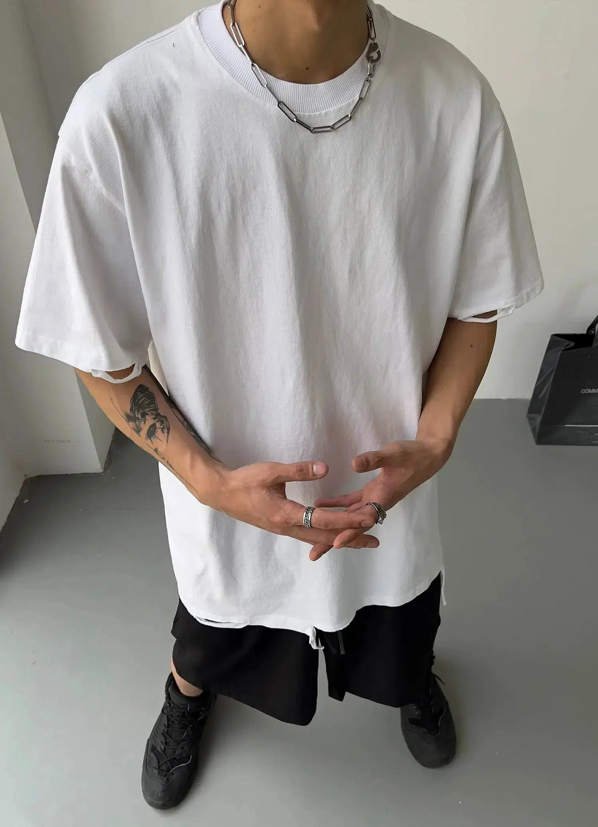 Bottoming Oversized Cotton T-Shirt