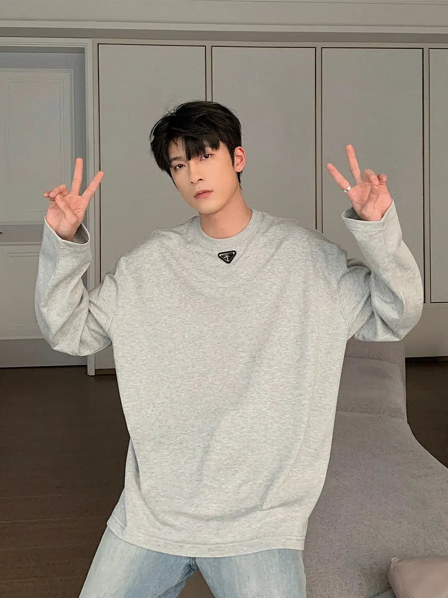 Bottoming Round Neck Long Sleeve Shirt