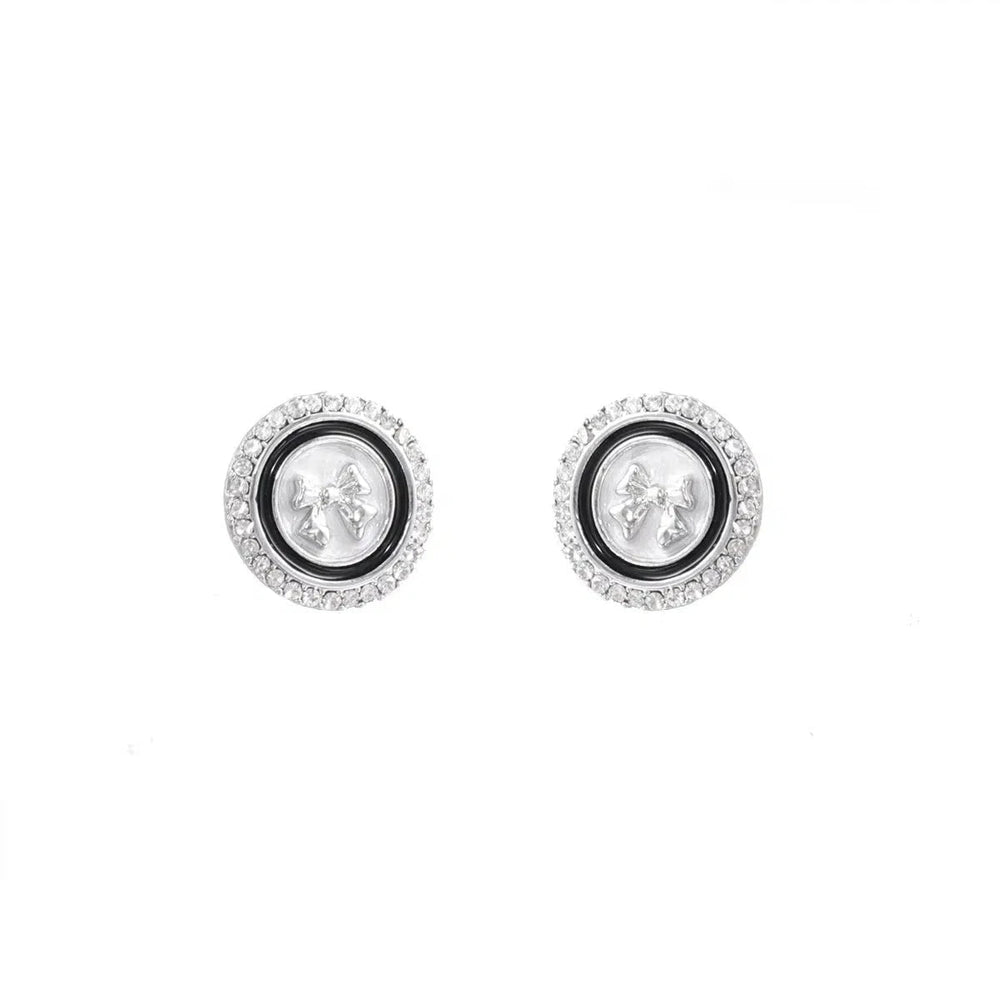 Bow Disk Earrings