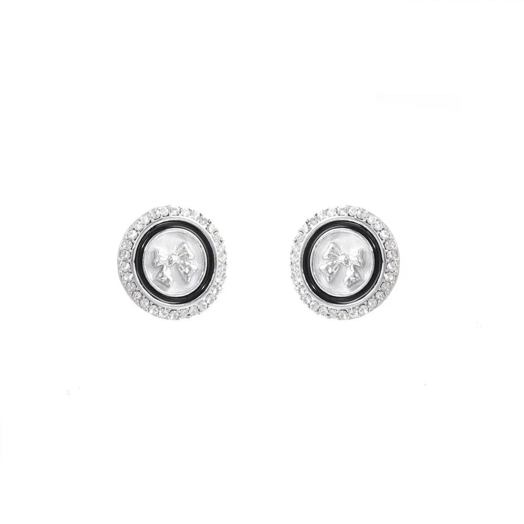 Bow Disk Earrings