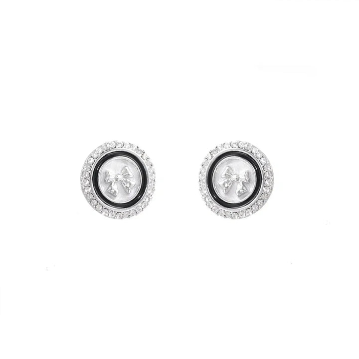 Bow Disk Earrings
