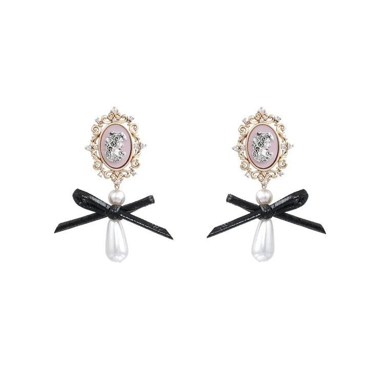 Bow Long Earrings