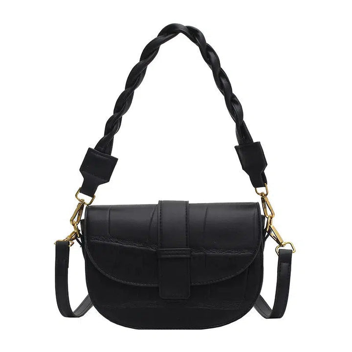 Braided Strap Crossbody Bag