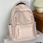 Braided Zipper Pull Multi-pocket Backpack
