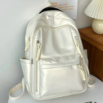 Braided Zipper Pull Multi-pocket Backpack