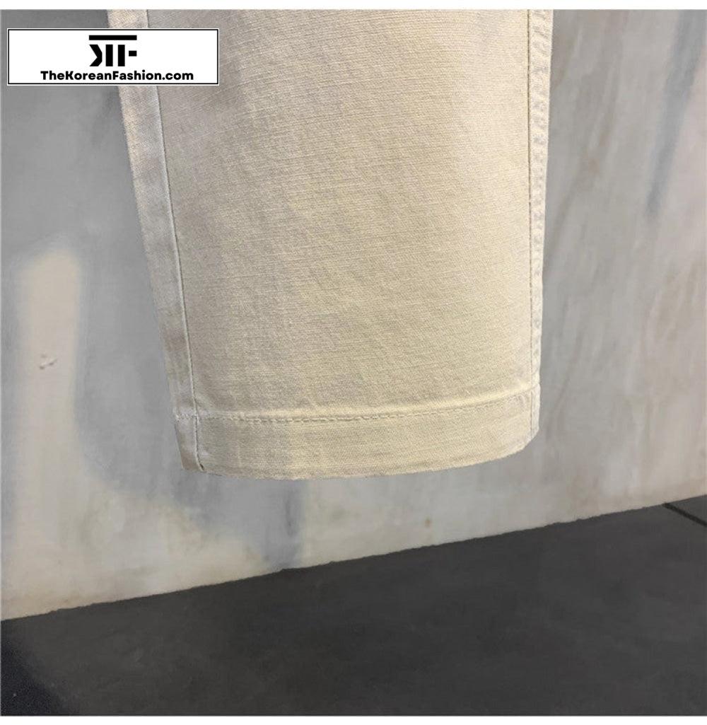Breathable Cotton Retro Casual Pants