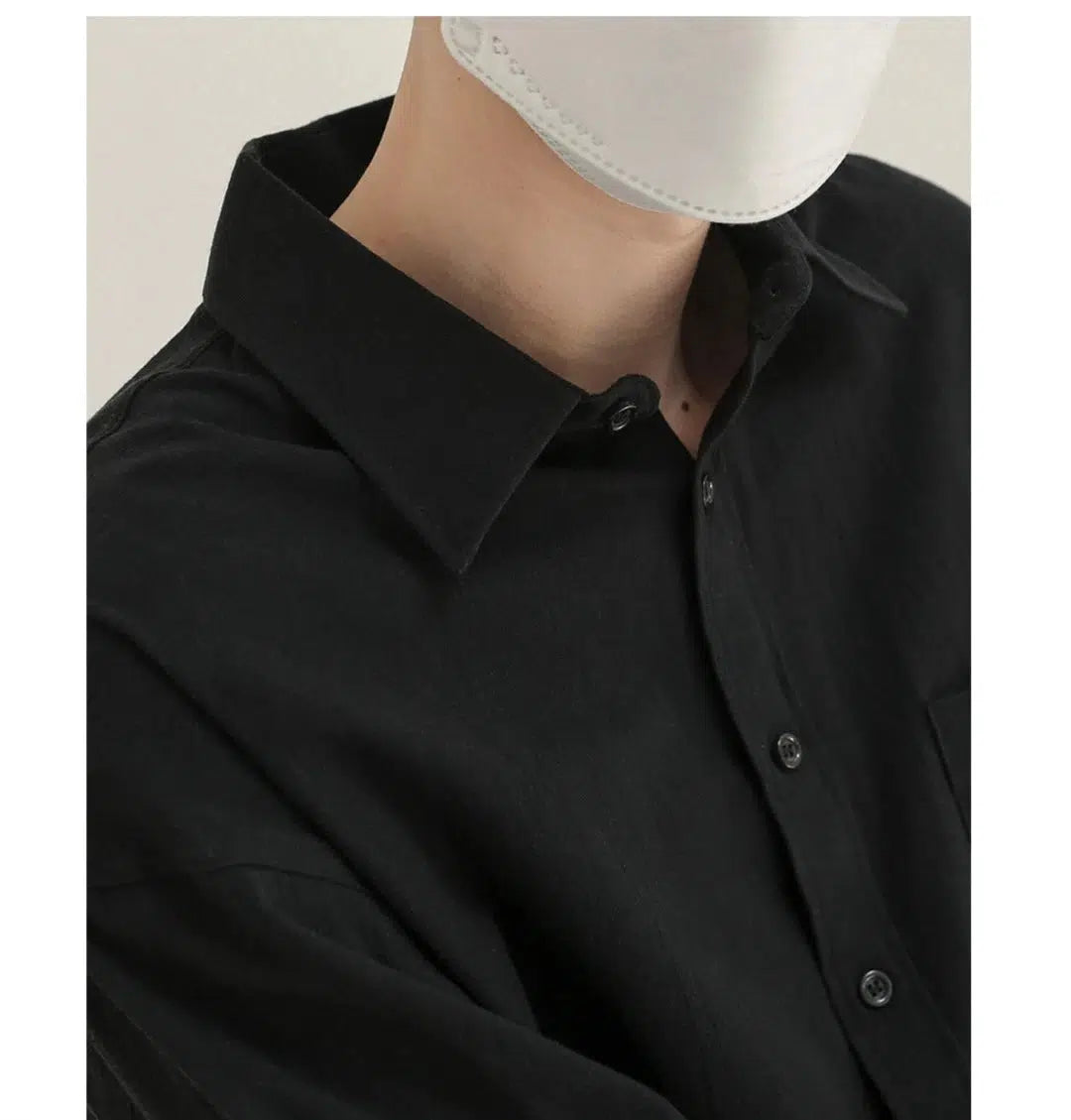 Breathable Linen Button-down Shirt