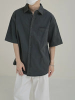 Breathable Washed Denim T-Shirt