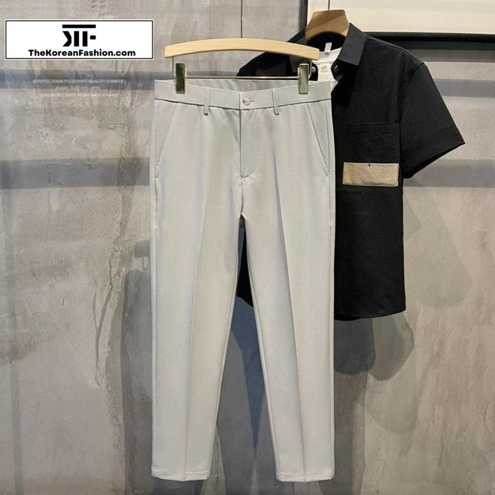 British Style Slim-fitting Pants