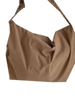 Brown Crossbody Canvas Bag