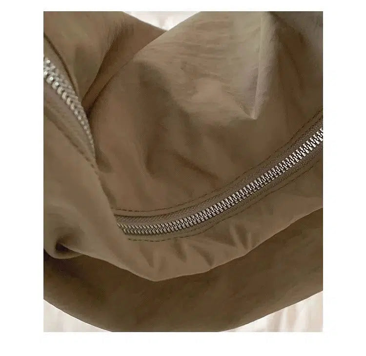 Brown Crossbody Canvas Bag