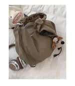 Brown Crossbody Canvas Bag