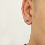 Brown Crystal Stud Earrings