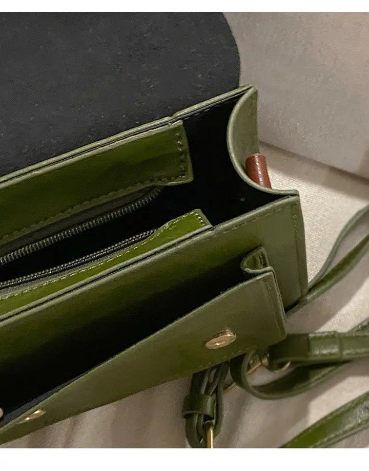 Buckle Fastenings Leather Crossbody Bag