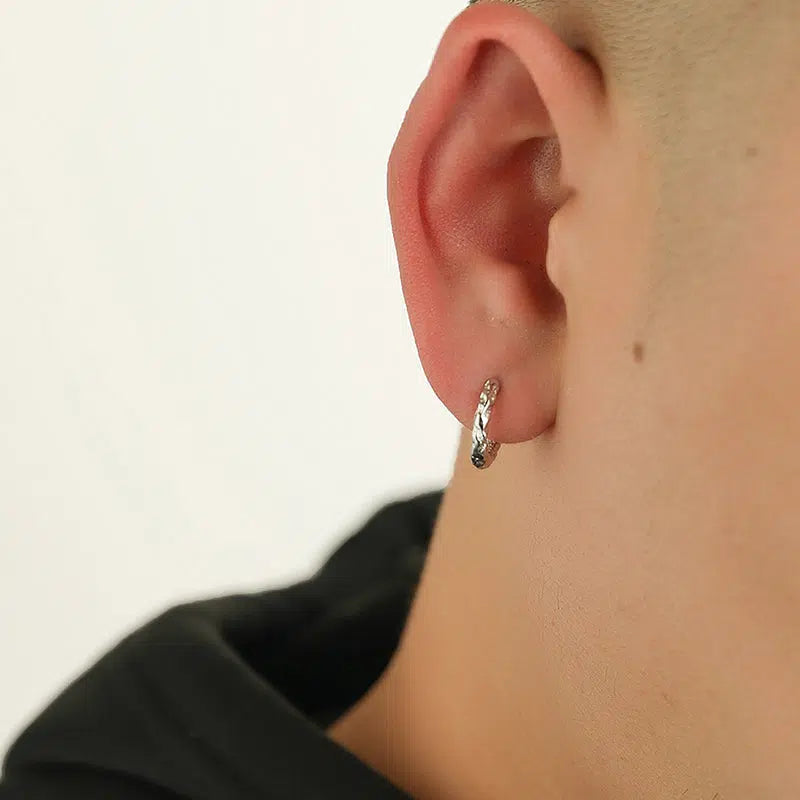 Bumpy Textured Hoop Earrings