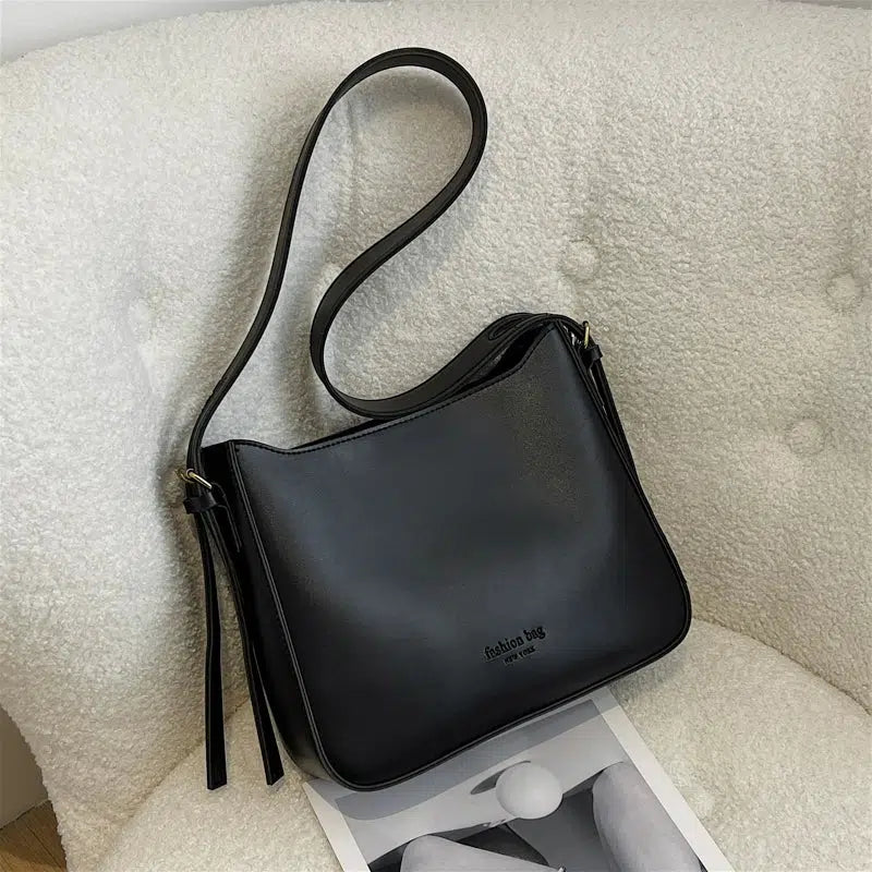 Bunny Charm Leather Shoulder Bag