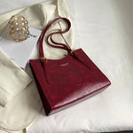 Bunny Keychain Leather Tote Bag