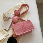 Bunny Pattern Crossbody Bag Set