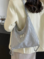 Butterfly Accent Chain Strap Shoulder Bag