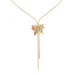 Butterfly Drawstring Necklace