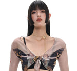 Butterfly Drawstring Necklace