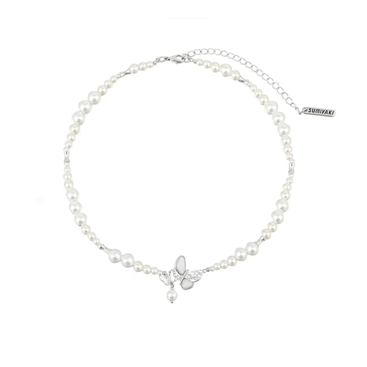 Butterfly Pearl Necklace