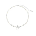 Butterfly Pearl Necklace