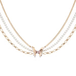 Butterfly Pearl Necklace
