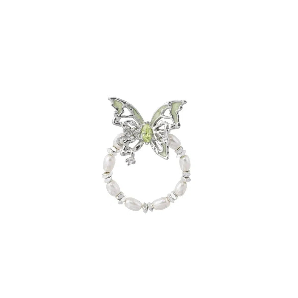 Butterfly Pearl Ring