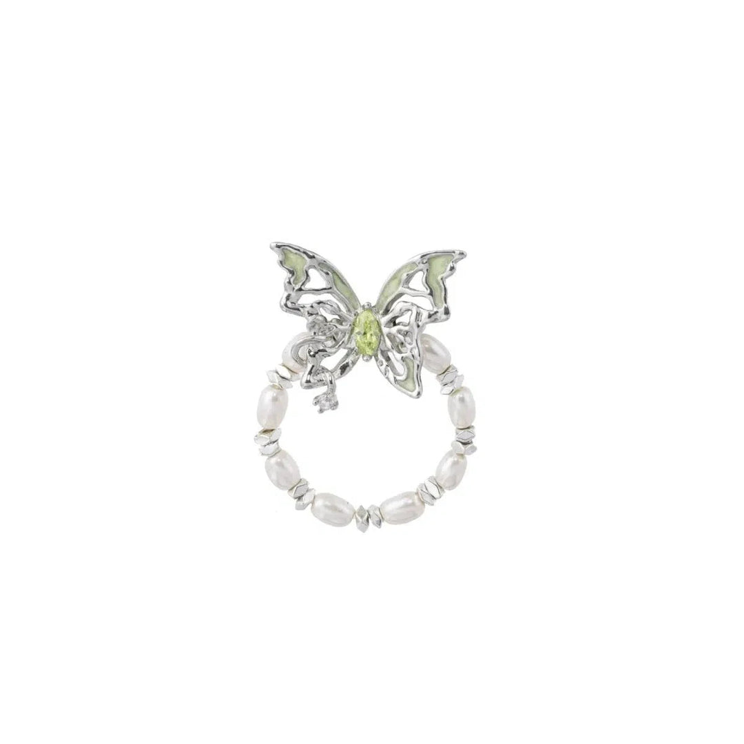 Butterfly Pearl Ring