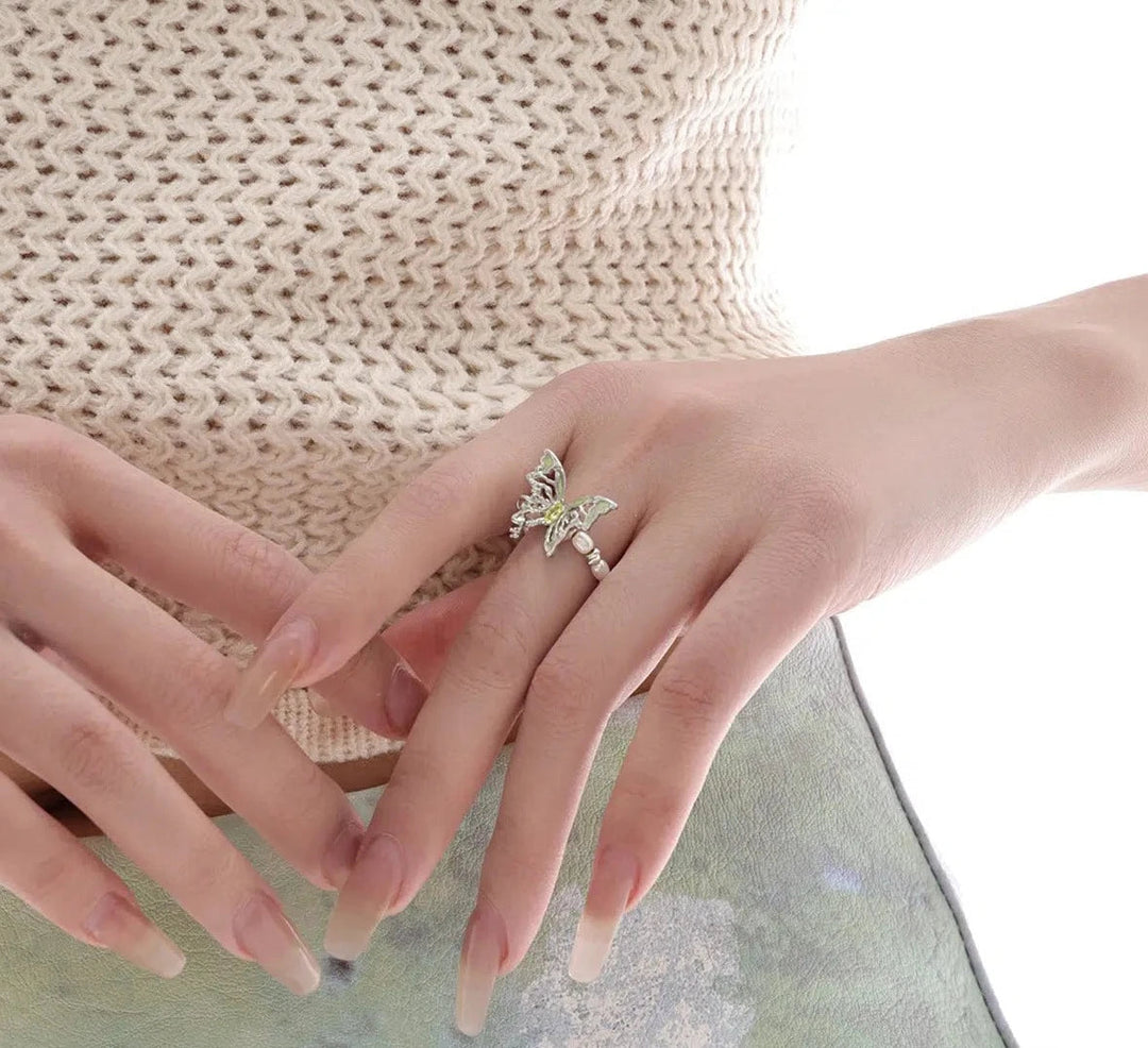 Butterfly Pearl Ring