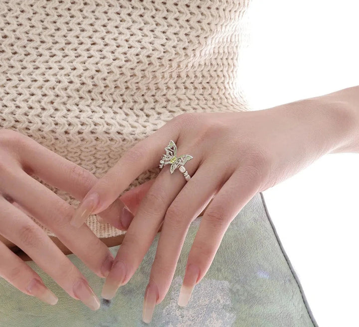 Butterfly Pearl Ring