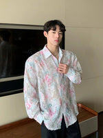 Butterfly Print Long Sleeve Shirt