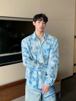 Butterfly Print Long Sleeve Shirt