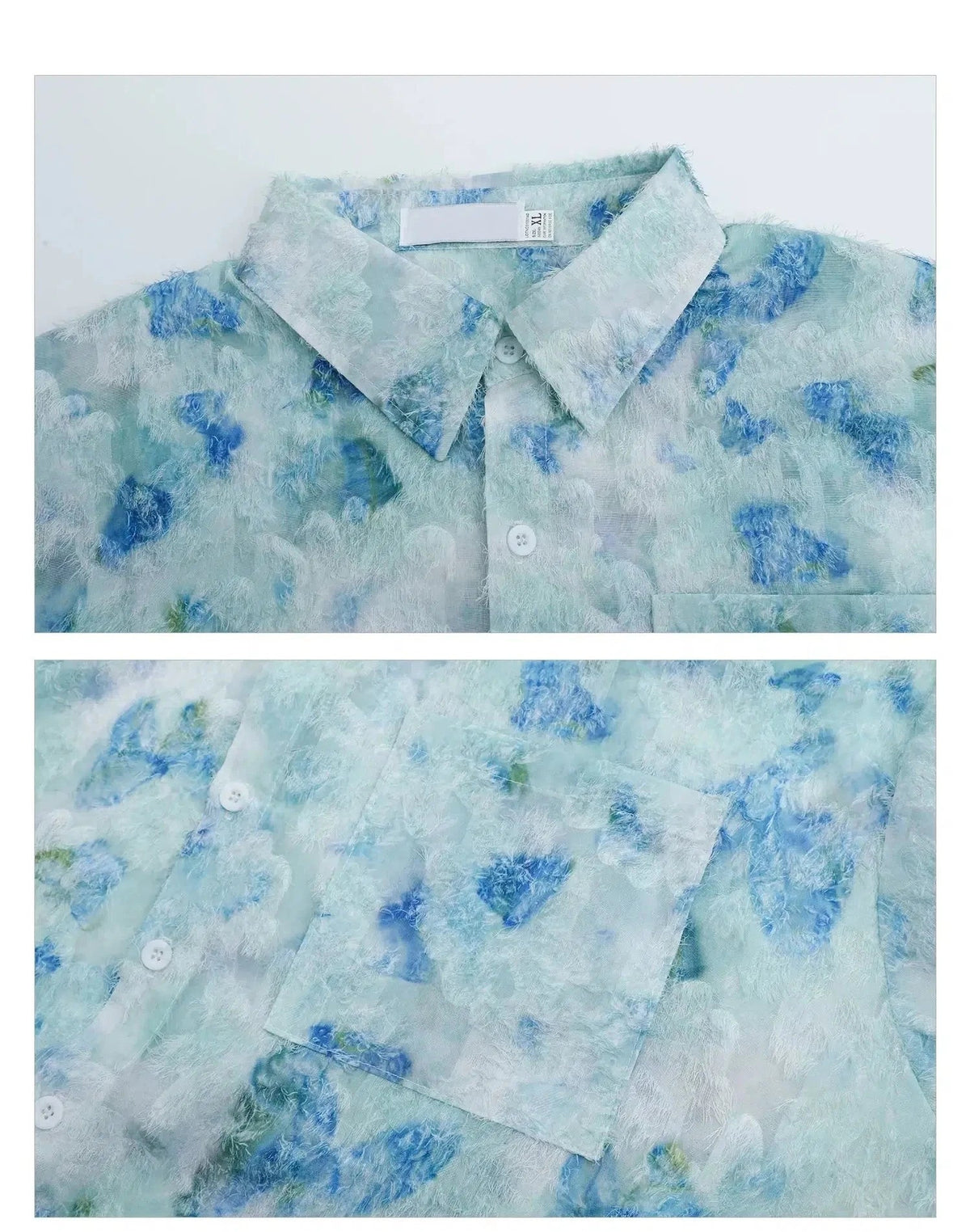 Butterfly Print Long Sleeve Shirt