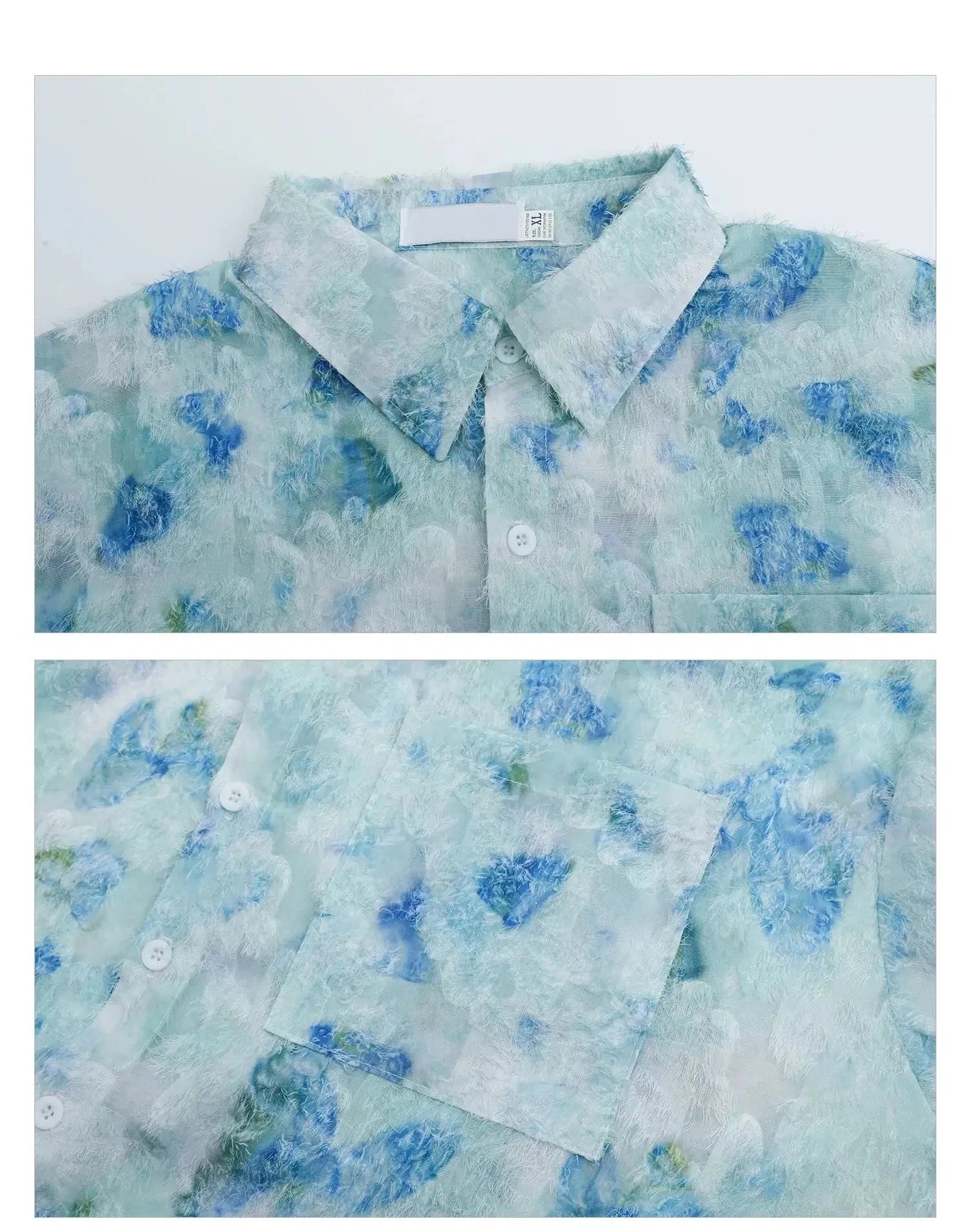 Butterfly Print Long Sleeve Shirt