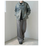 Button Closure Casual Denim Jacket