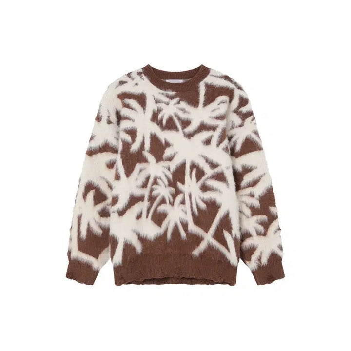 Button Closure Patterned Knit Cardigan