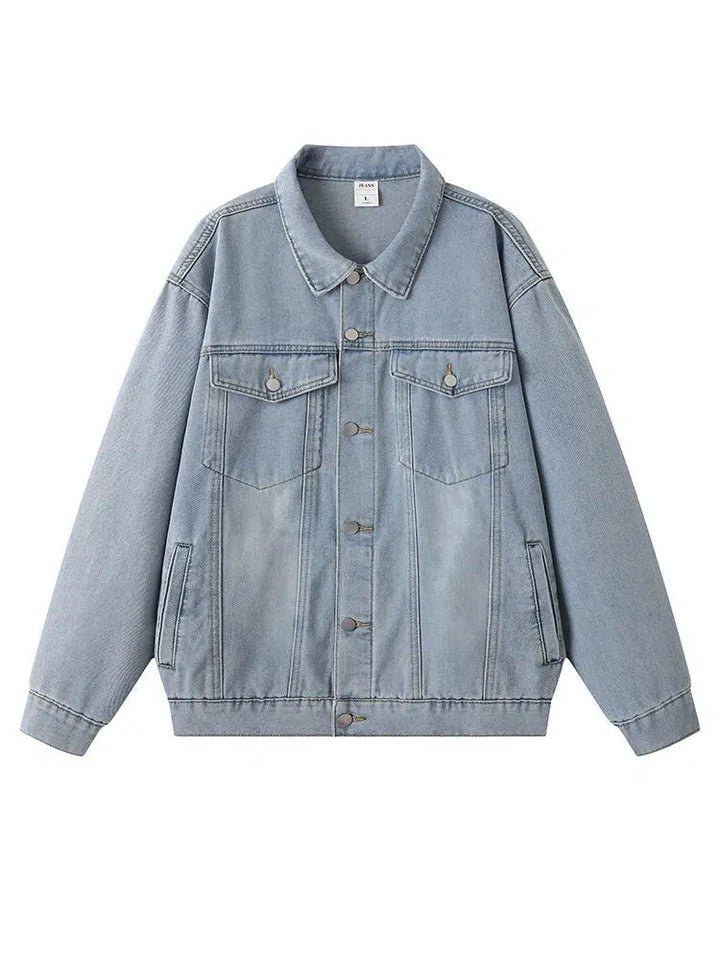 Button Front Denim Jacket
