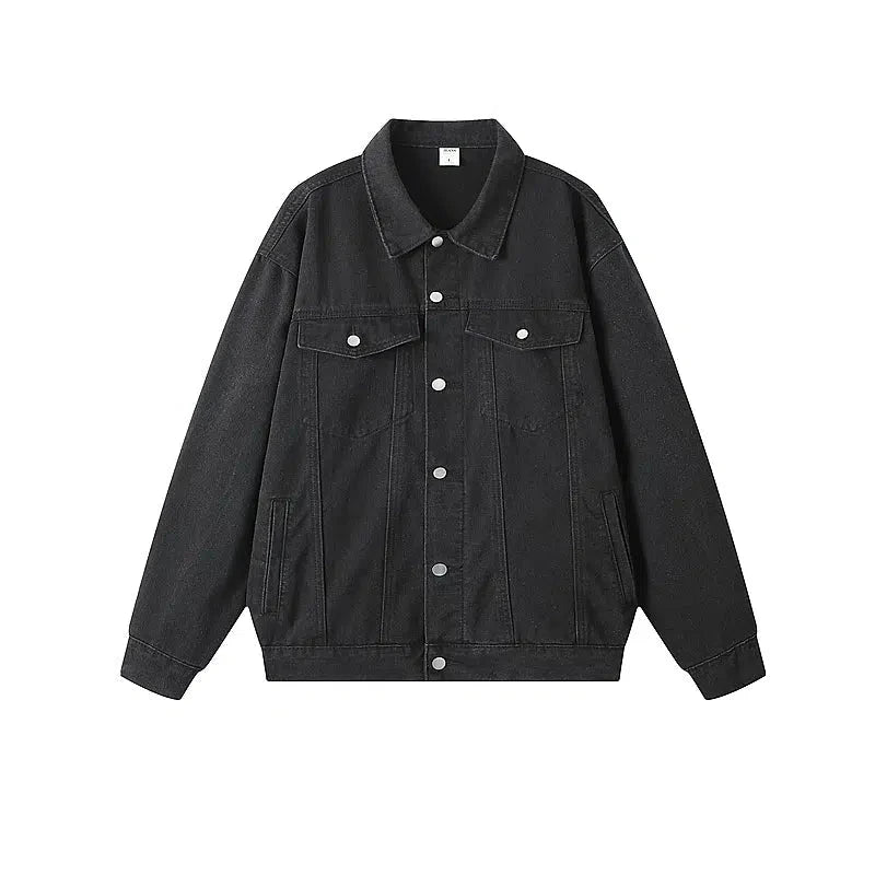 Button Front Denim Jacket