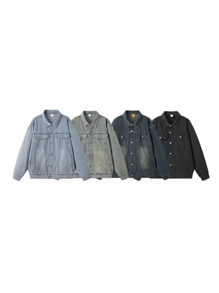 Button Front Denim Jacket