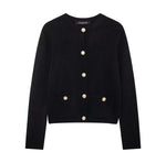 Button-Front Knit Cardigan