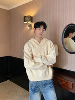 Button Hooded Sweater