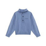 Button Hooded Sweater