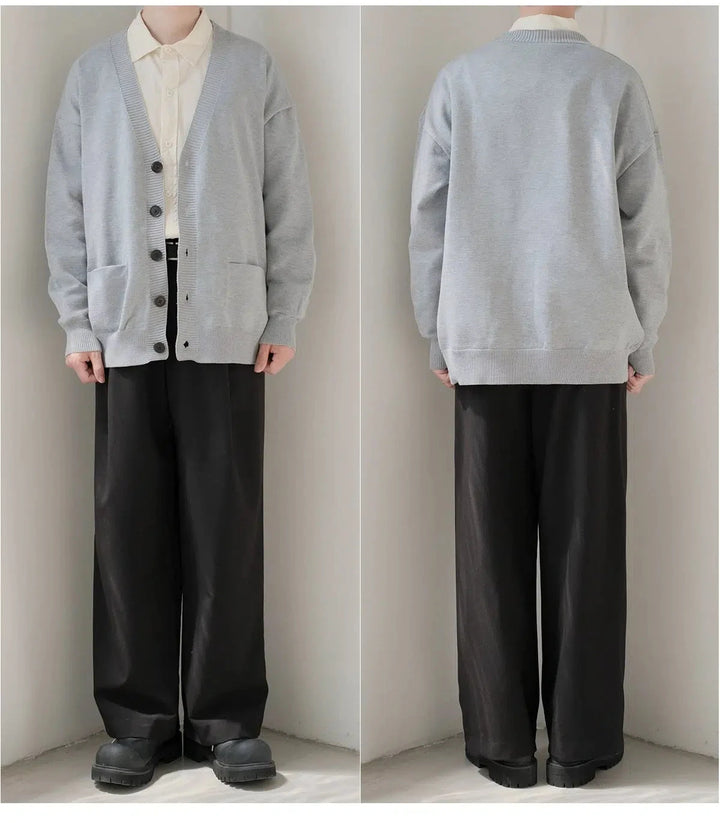 Button-Up Knit Cardigan