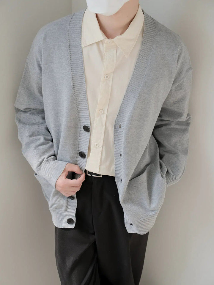 Button-Up Knit Cardigan