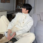 Button-Up Knit Sweater