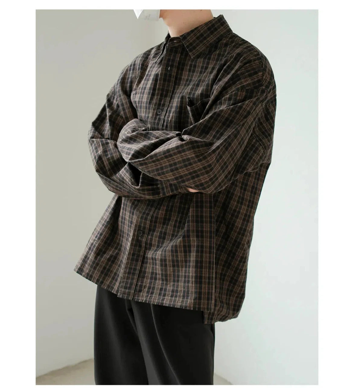 Button-Up Plaid Shirt