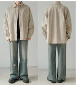 Button-Up Plaid Shirt